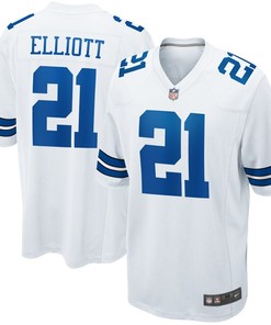 Ezekiel Elliott Dallas Cowboys Nike Game Jersey - White - Robokeg