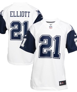 Ezekiel Elliott Dallas Cowboys Nike Youth Color Rush Game Jersey - White - Robokeg
