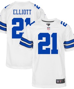 Ezekiel Elliott Dallas Cowboys Nike Youth Game Jersey - White - Robokeg