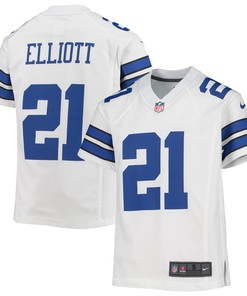 Ezekiel Elliott Dallas Cowboys Player Game Jersey - White Nfl - Robokeg