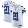 Ezekiel Elliott Dallas Cowboys Vapor Elite Jersey White Nfl - Robokeg