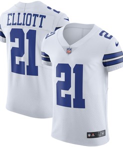 Ezekiel Elliott Dallas Cowboys Vapor Elite Jersey White Nfl - Robokeg