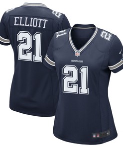 Ezekiel Elliott Dallas Cowboys Womens Game Team Jersey Navy Nfl - Robokeg