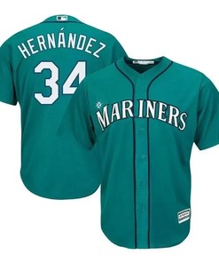 Felix Hernandez Seattle Mariners Cool Base Player Jersey - Northwest Green - Robokeg