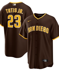 Fernando Tatis Jr San Diego Padres Alternate Replica Player Jersey Brown Mlb - Robokeg