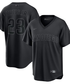 Fernando Tatis Jr. San Diego Padres Pitch Black Fashion Replica Player Jersey - Black Mlb - Robokeg