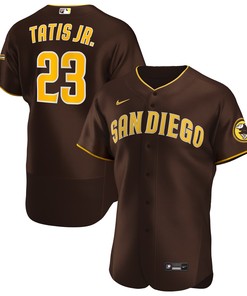 Fernando Tatis Jr San Diego Padres Road Authentic Player Jersey Brown Mlb - Robokeg
