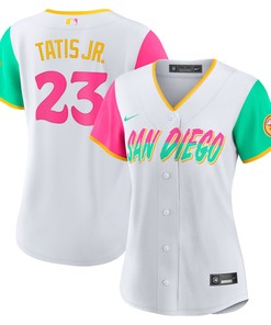 Fernando Tatis Jr. San Diego Padres Womens 2022 City Connect Replica Player Jersey - White Mlb - Robokeg
