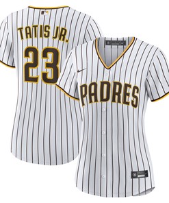 Fernando Tatis Jr. San Diego Padres Womens Home Replica Player Jersey - White/brown Mlb - Robokeg