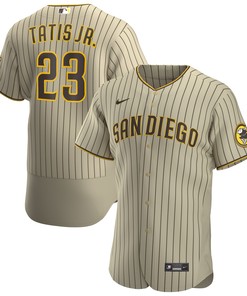 Fernando Tats Jr San Diego Padres Alternate Authentic Player Jersey Tan Mlb Ver 1 - Robokeg