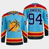Florida Panthers 2023 Reverse Retro 2.0 Ryan Lomberg 94 Blue Primegreen Jersey Men's - Robokeg