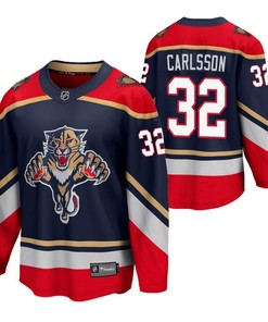 Florida Panthers 32 Lucas Carlsson 2023 Jersey Navy Reverse Retro Jersey - Robokeg