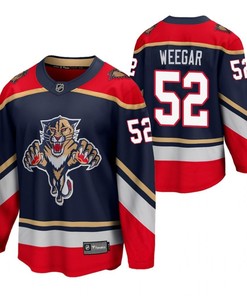 Florida Panthers 52 MacKenzie Weegar 2023 Reverse Retro Blue Special Edition Jersey Jersey - Robokeg