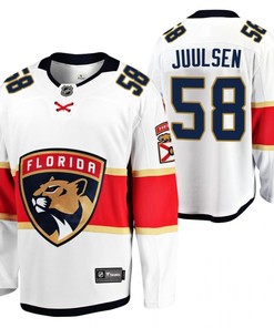 Florida Panthers 58 Noah Juulsen 2023 Jersey White Away Player Jersey - Robokeg