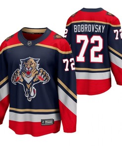 Florida Panthers 72 Sergei Bobrovsky 2023 Reverse Retro Blue Special Edition Jersey Jersey - Robokeg