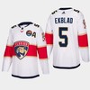 Florida Panthers Aaron Ekblad 5 2023 All-Star Patch Away White Jersey - Robokeg