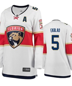 Florida Panthers Aaron Ekblad 5 Breakaway Player Alternate White Jersey - Women Jersey - Robokeg