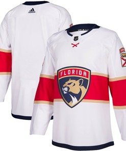 Florida Panthers Adidas Away Authentic Custom Jersey - White Custom Jerseys Nhl - Robokeg