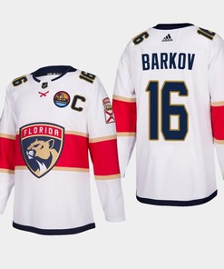 Florida Panthers Aleksander Barkov 16 2023 All-Star Patch Away White Jersey - Robokeg
