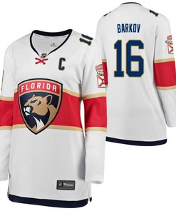 Florida Panthers Aleksander Barkov 16 2023 Away Women White Jersey Jersey - Robokeg