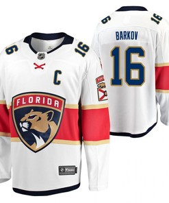 Florida Panthers Aleksander Barkov 16 2023 Jersey White Away Jersey Jersey - Robokeg