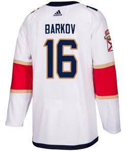 Florida Panthers Aleksander Barkov 16 Away 2023 Stanley Cup Final Breakaway Men Jersey - White - Robokeg