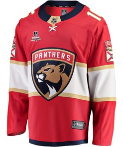 Florida Panthers Aleksander Barkov 16 Home 2023 Stanley Cup Playoffs Breakaway Men Jersey - Red - Robokeg