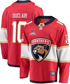 Florida Panthers Anthony Duclair 10 Home 2023 Stanley Cup Champions Breakaway Men Jersey - Red - Robokeg