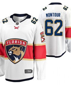 Florida Panthers Brandon Montour 62 2023 Jersey White Away Jersey Jersey - Robokeg