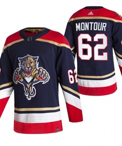 Florida Panthers Brandon Montour 62 2023 Reverse Retro Special Edition Jersey Men Navy Jersey - Robokeg