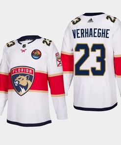 Florida Panthers Carter Verhaeghe 23 2023 All-Star Patch Away White Jersey - Robokeg