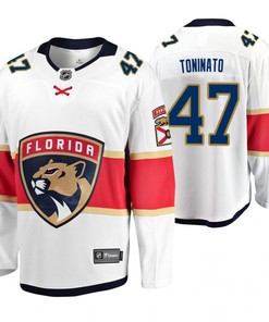 Florida Panthers Dominic Toninato 47 Jersey Men's Away Breakaway Player Jersey - Robokeg