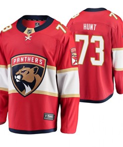 Florida Panthers Dryden Hunt 73 Red Home Breakaway Player Jersey Jersey - Robokeg