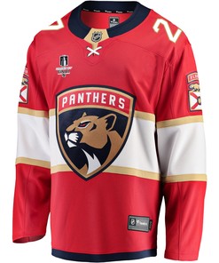 Florida Panthers Eetu Luostarinen 27 Home 2023 Stanley Cup Final Breakaway Men Jersey - Red - Robokeg