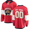 Florida Panthers Home Breakaway Custom Jersey - Red - Robokeg