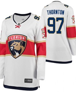 Florida Panthers Joe Thornton 97 Away Women White 2023 Trade Jersey Jersey - Robokeg