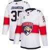 Florida Panthers Jonas Johansson 35 Away 2023 Stanley Cup Playoffs Breakaway Men Jersey - White - Robokeg