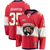Florida Panthers Jonas Johansson 35 Home 2023 Stanley Cup Champions Breakaway Men Jersey - Red - Robokeg