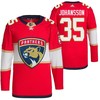Florida Panthers Jonas Johansson Home Red 35 Jersey Primegreen Jersey - Robokeg
