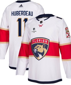 Florida Panthers Jonathan Huberdeau 11 Away 2023 Stanley Cup Playoffs Breakaway Men Jersey - White - Robokeg