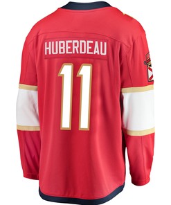 Florida Panthers Jonathan Huberdeau 11 Home 2023 Stanley Cup Champions Breakaway Men Jersey - Red - Robokeg