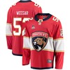 Florida Panthers MacKenzie Weegar 52 Home 2023 Stanley Cup Playoffs Breakaway Men Jersey - Red - Robokeg