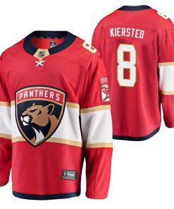 Florida Panthers Matt Kiersted 8 2023 Jersey Red Home Jersey Jersey - Robokeg