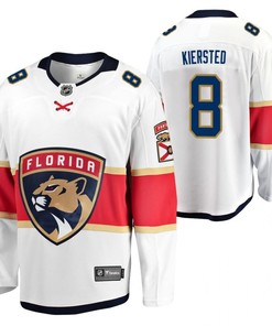 Florida Panthers Matt Kiersted 8 2023 Jersey White Away Jersey Jersey - Robokeg