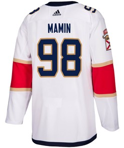 Florida Panthers Maxim Mamin 98 Away 2023 Stanley Cup Final Breakaway Men Jersey - White - Robokeg