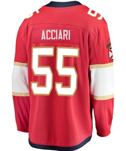 Florida Panthers Noel Acciari 55 Home 2023 Stanley Cup Final Breakaway Men Jersey - Red - Robokeg