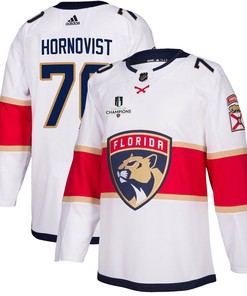 Florida Panthers Patric Hornqvist 70 Away 2023 Stanley Cup Champions Breakaway Men Jersey - White - Robokeg