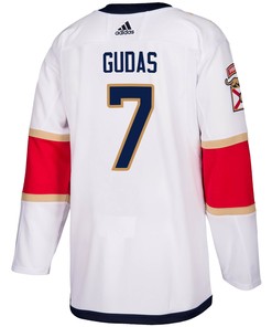 Florida Panthers Radko Gudas 7 Away 2023 Stanley Cup Final Breakaway Men Jersey - White - Robokeg