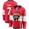 Florida Panthers Radko Gudas 7 Home 2023 Stanley Cup Playoffs Breakaway Men Jersey - Red - Robokeg