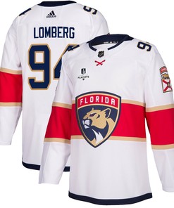 Florida Panthers Ryan Lomberg 94 Away 2023 Stanley Cup Playoffs Breakaway Men Jersey - White - Robokeg